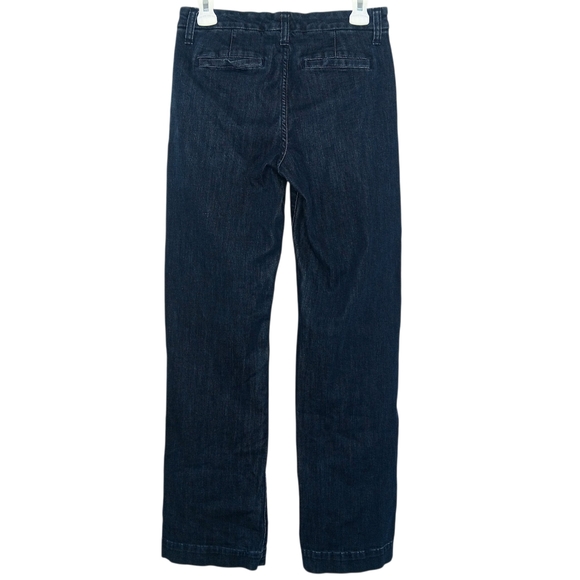 BANANA REPUBLIC Women’s Dark Wash Trouser Jeans Size 27/4 Classic Versatile - Picture 2 of 11